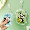Yousheng Cartoon Panda Hand Towel Hanging Thickened Washcloth Absorbent Towel with Hanging Ring for Kitchen Bathroom Home Travel