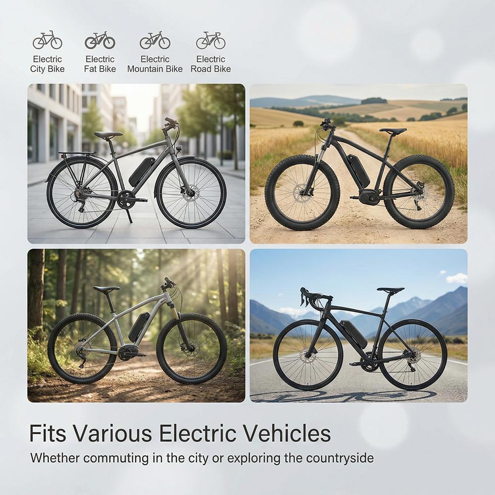 Germany Warehouse 48V 15Ah Electric Bicycle Lithium Battery, 3000mAh China Cells with 30A Smart BMS 2A XT60 Output