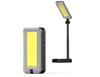 Rechargeable Solar-Powered Portable Work & Camping Light with Emergency Spotlight.