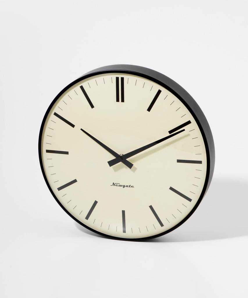 NEW GATE Radio City RADC310K Bowery Dial Black Wall Clock [Parallel Import]