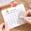 Wooden Detachable Base 2026 Desktop Calendar Chinese New Year DIY Monthly Planner Date Display Standing Calendar