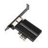 PCIe Network Card 2.5Gbps Dual Port Gold Plated Pin Aluminium Alloy Gigabit Ethernet Card for