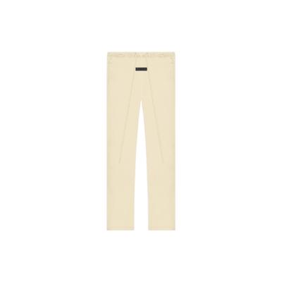 Essentials Drawstring Waist Casual Pants With Pockets Unisex Bottoms Eggshell-White FOG-FW22-546