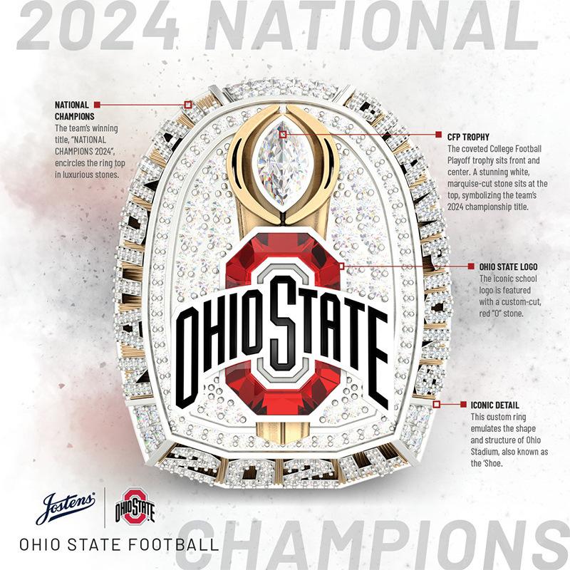 2025 NCAA Ohio Buckeyes University Championship Ring No. 11