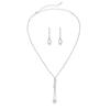 Simple Jewelry Bridal Necklace Earrings Stud Earrings Set, Versatile Temperament Two-Piece Set