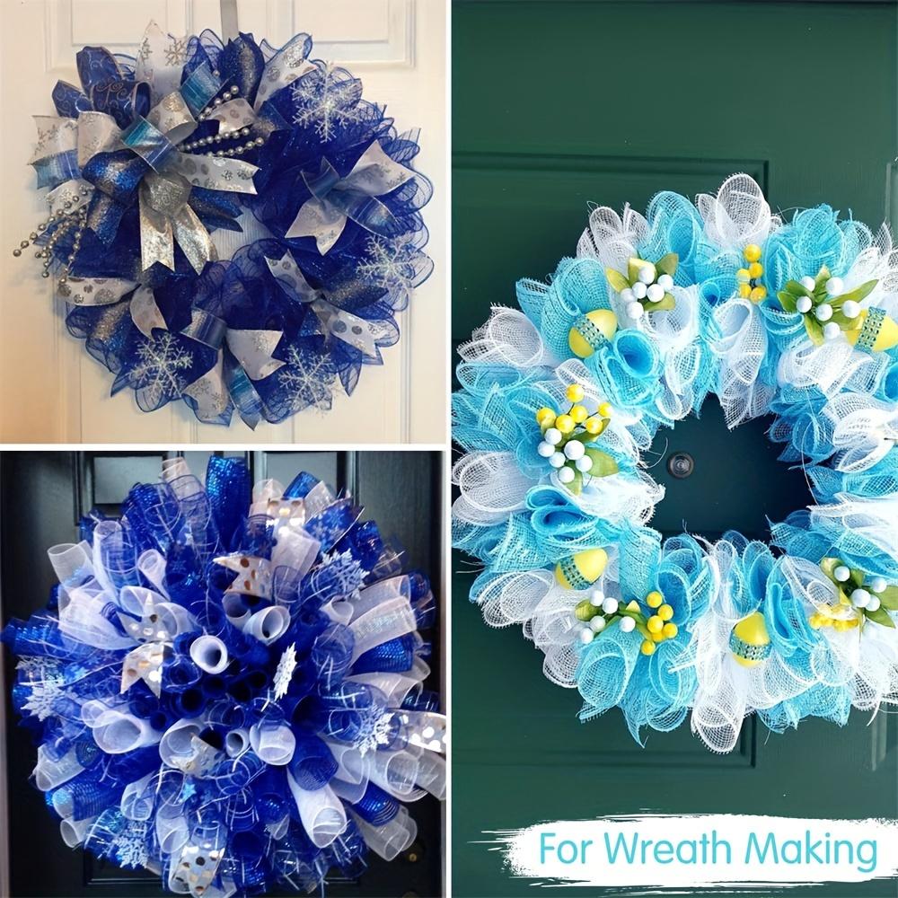 4 Stück Lavendel & Lila Violett Dekorative Netzbandrollen, 10" breit - Ideal für Kränze, Bastelarbeiten & Feiertagsdekorationen (Jeweils 30 Fuß, insgesamt 120 Fuß)