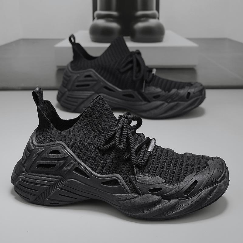 

2025 new casual fly-woven shoes octopus socks shoes mecha shoes platform versatile fashion sports trendy shoes 39
