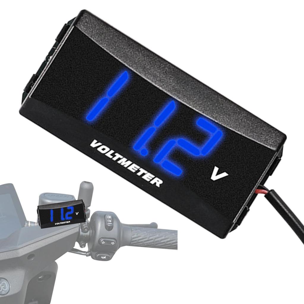 Digital Voltmeter, Car Monitor | Waterproof Meter LED Display Voltmeter |