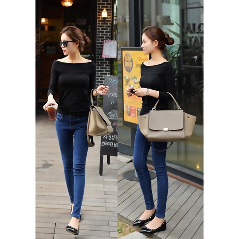 Fashion Women Ladies Casual Cotton Blend Pullover Long Sleeve Loose Tops Tee Blouse For Comfortable Everyday Wear