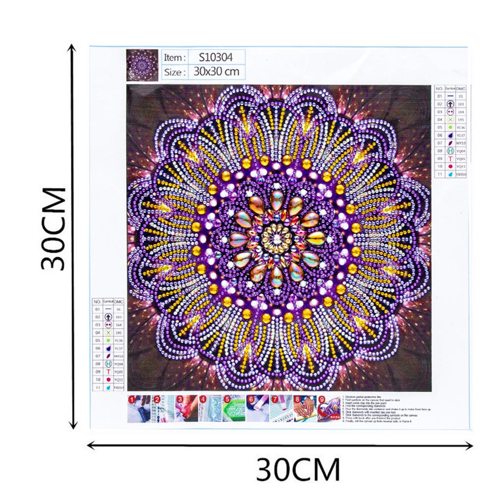 DIY 5D Diamond Painting Flower Pattern Special-shaped Diamond Embroidery Home Decor