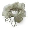 JewelVOX Scrunchie Hair Hair Accessory for Organza Cute and Stylish Tie, Women, Ribbon, (Khaki)