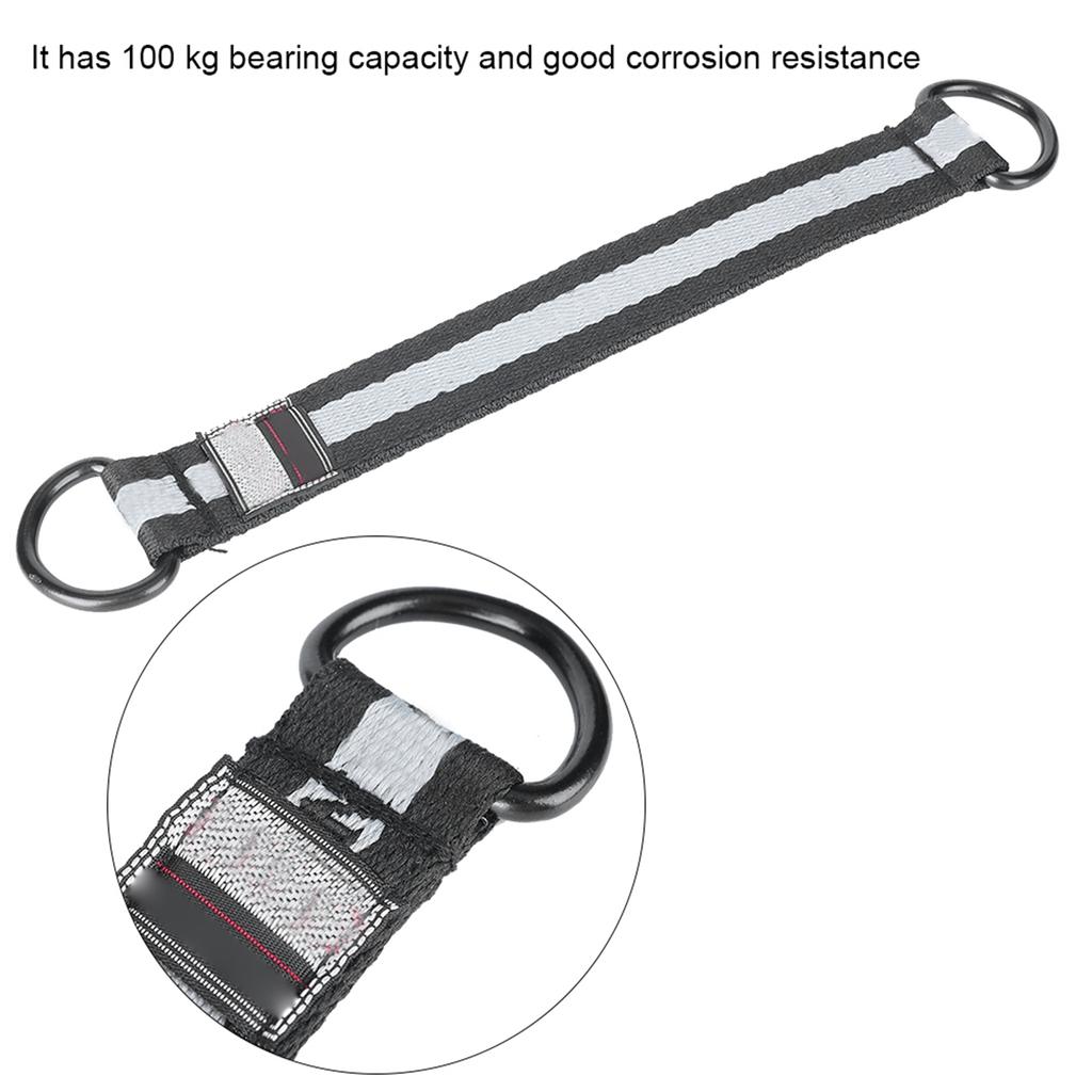 1 Pair Kids Children Seesaw Connecting Belt Swing Strap Accessories with D Ring Buckle