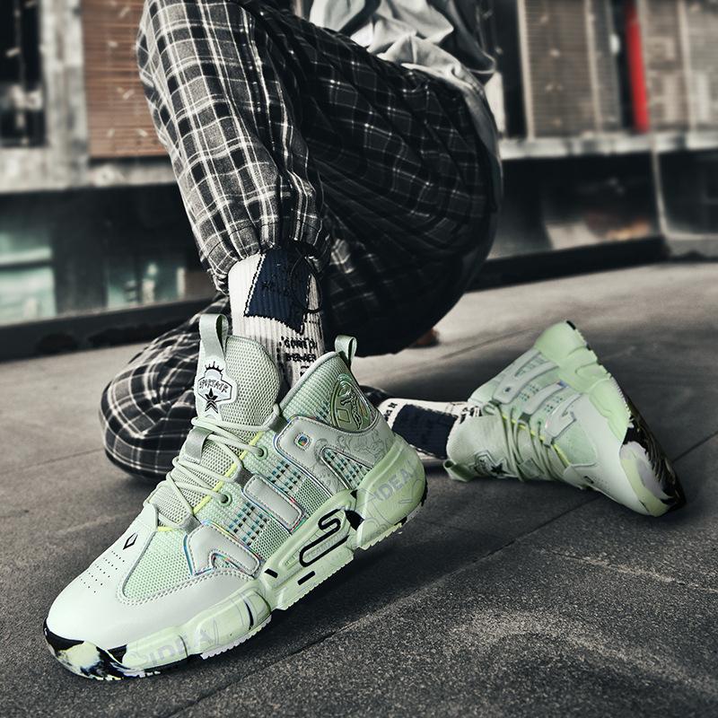 Autumn boys actual basketball shoes junior high school boys friction sound teenagers sports shoes comfortable shock absorption