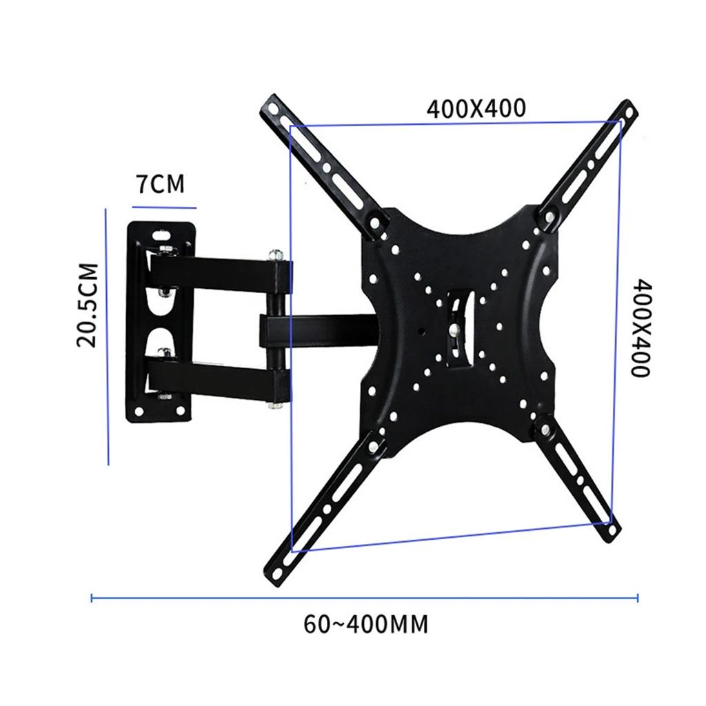 117B-2 TV Wall Mount Swivel Bracket Universal 14-55" LCD Monitor Mount Multi-Function Telescopic Bracket