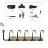 5-20M Universal Automatic Irrigation Sprinkler Kit Rotating Copper Nozzle Garden Balcony Atomization Sprinkler Watering Kits