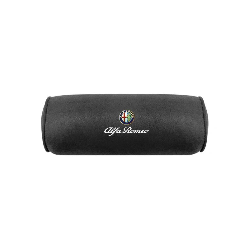 

Car Stickers For Alfa Romeo Suede Leather Car Seat Headrest Memory Foam Comfort Neck Pillow For Alfa Romeo 4C 159 166 Spider Giu