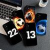 Soccer Number Football Silicone Cover for Samsung Galaxy S10 Lite S8 S9 Plus A33 A34 A31 70 A71 A72 Note 20 9 8 Coque Phone Case