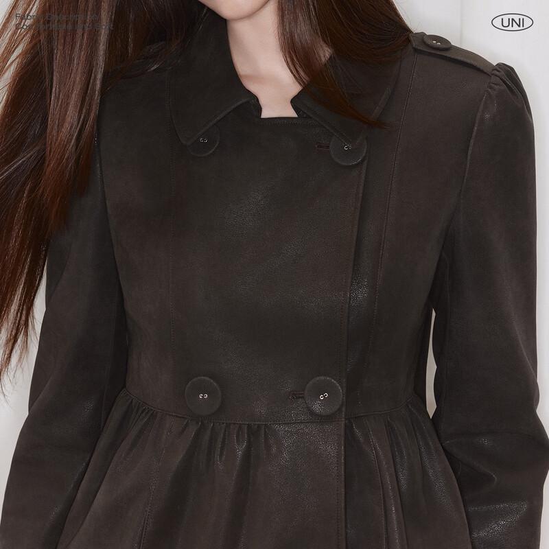 unifree Vintage Double-Breasted Lapel Jacket