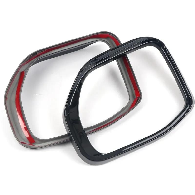 Black For Ford Bronco Sport - Car Rearview Mirror Rain Eyebrow Protector Cover Rainproof Frame ABS Mirror Accessories