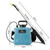 5L-8L Shoulder Electric Sprayer Pot with Telescopic Rod, 3 Nozzle for Garden Lawn Plant Watering Handheld Pesticide Sprayer