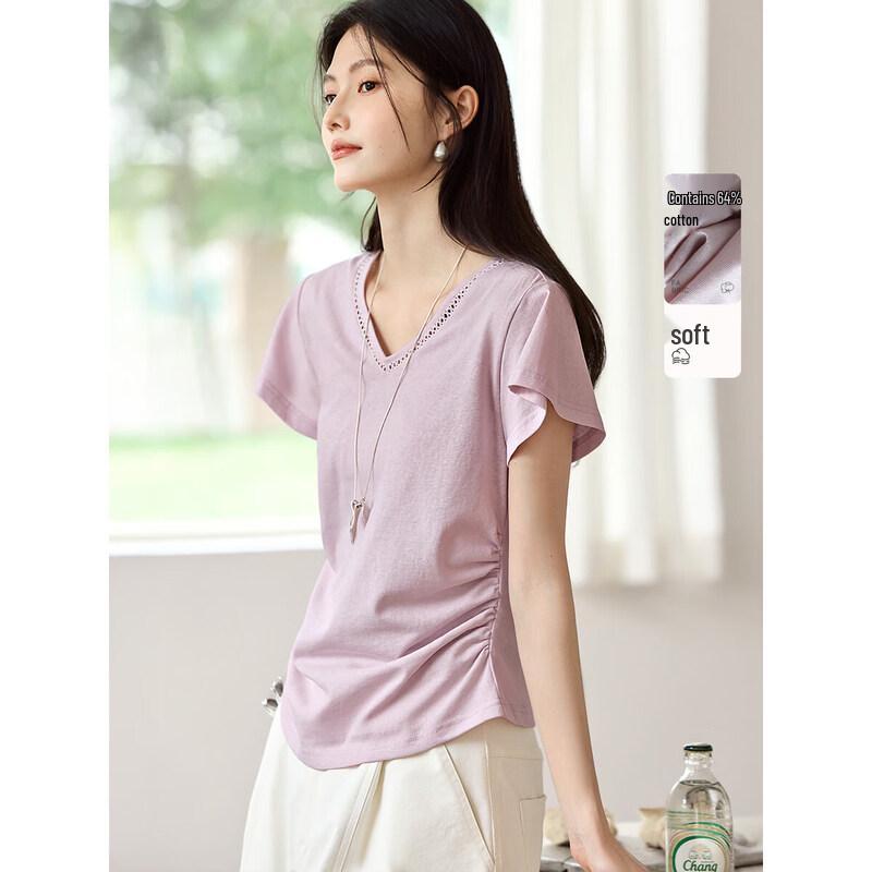 XWI Women s V-Neck Cotton T-Shirt 2XL
