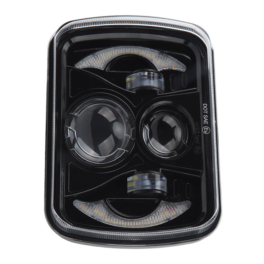 Car Square Headlight LED DRL Headlamp Turn Signal Water Resistant High Transmittance Light 12 to 48V