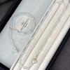 Vintage High-Gloss Perfect Round Artificial Crystal Pearl Adjustable Necklace Collarbone Chain