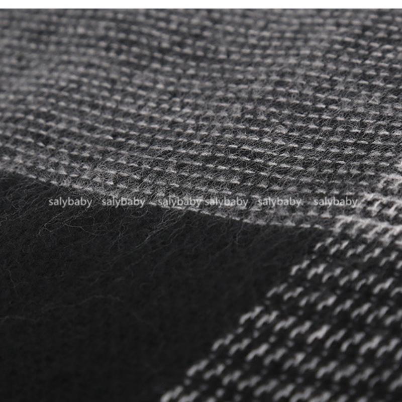 Fan Da Square Contrasting Color Plaid Scarf, Male and Female Couples Square Wool Scarf, Korean Version of the Big Shawl