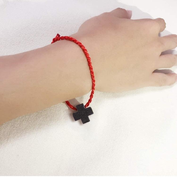 50Pcs Christians Hanging Dangle Pendant Jewelry Crosses Shape Wood Pendants Small Crosses Charm Jewelry Making Supplies