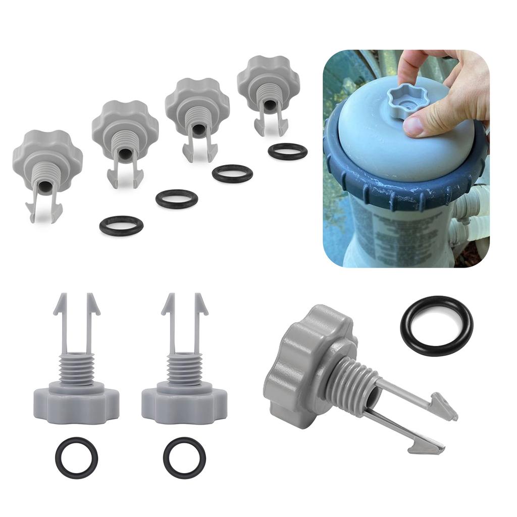 Replace Part# 10460 10264 Air Release Valves with O Rings for Filter Pumps 25002 28131EH 28141EH 28111CA 28111EH 28131CA