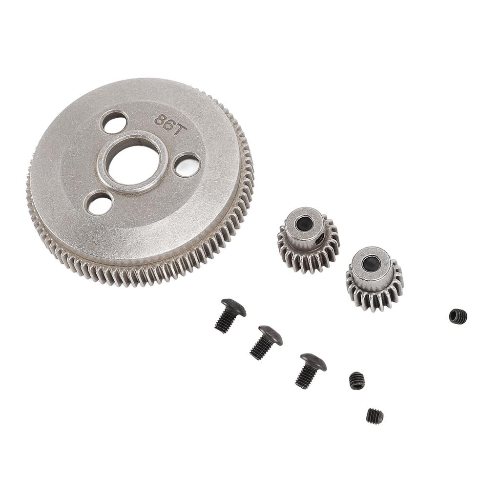 86T Spur Gear With 19T 21T Pinion Gear Replace 4686 48P Hardened Steel Spur Gear for Slash 1/10 2WD