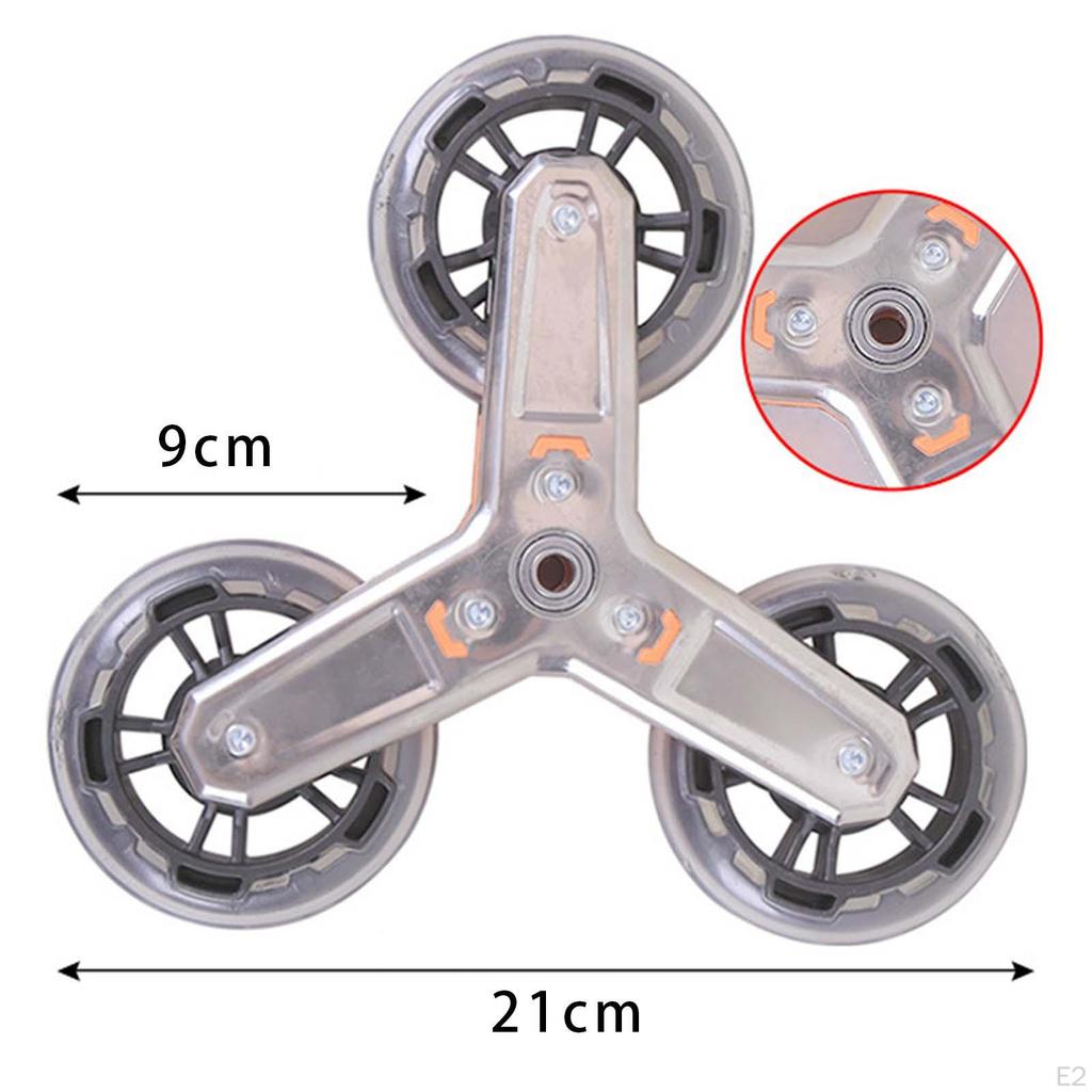 Dreieckige Gepäckwagenräder Set für schwere Lasten