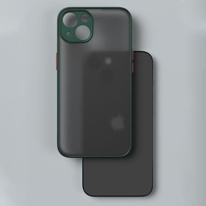 Coque - BOOLING - pour iPhone 14 Plus - Protection anti-choc - Vert Nuit - Semi-rigide