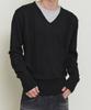 PARADIGMFILM [Ep.01] Reverse V-Neck Layered Knit (Black Gray)