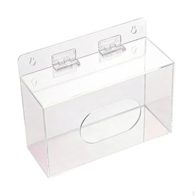 Acrylic Holder Wall Mounted Clear for Salon Shoe Cover Bathroom