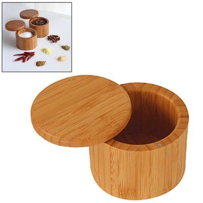 Wooden Spice Shaker Jar Sugar Salt Pepper Herbs Toothpick Storage Bottle BBQ Spice Storage Box with