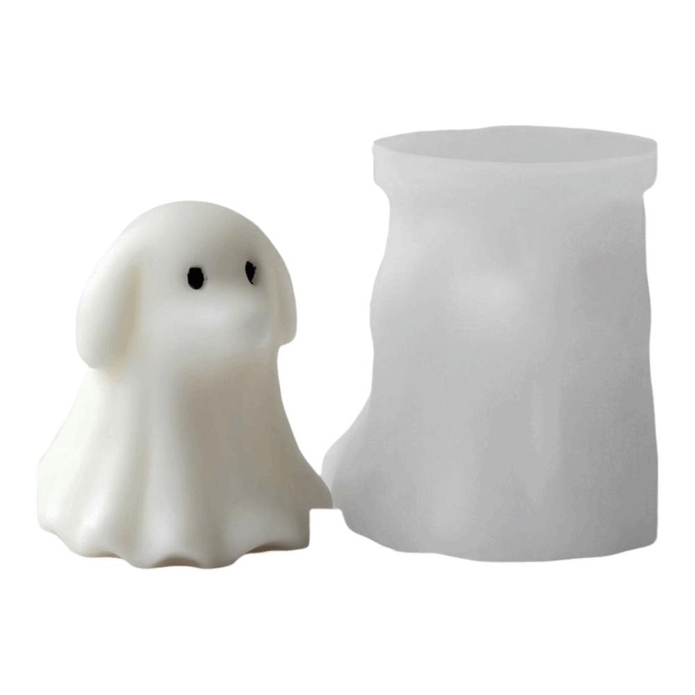 

3D Design Halloween Candle Mold Silicone Ghost Candle Mold DIY Candle Mold Halloween Decoration Dog