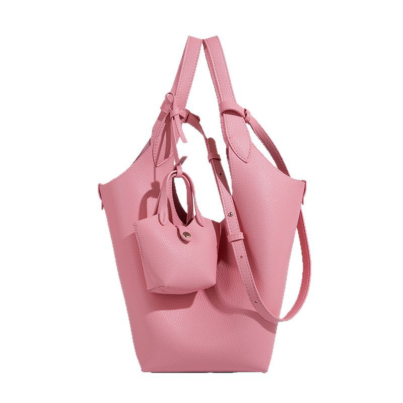 2025 New Niche Fashion Style Large Capacity Basket Bag High-End Bucket Bag Commuter Tote Crossbody Bag