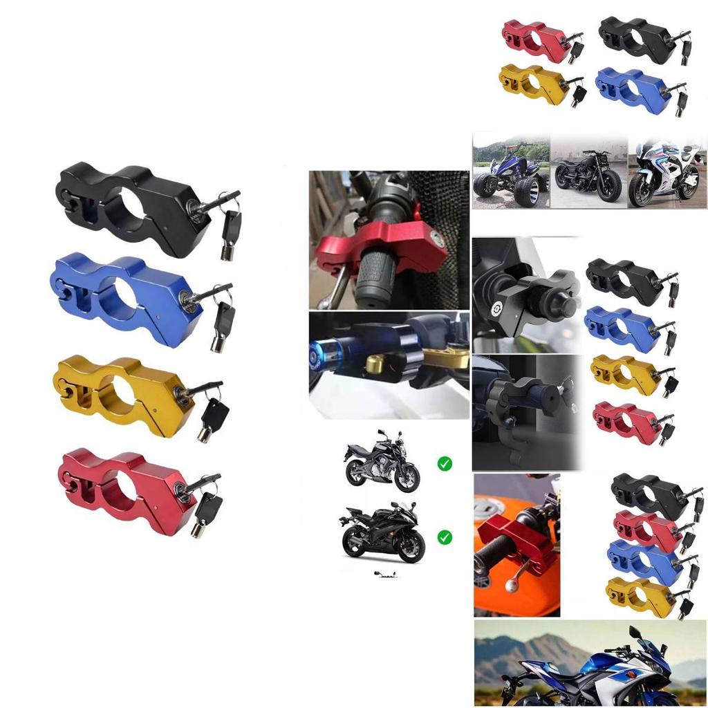 Universal Motorcycle Throttle Lock Durable Anti-theft Horn Lock For Scooter
