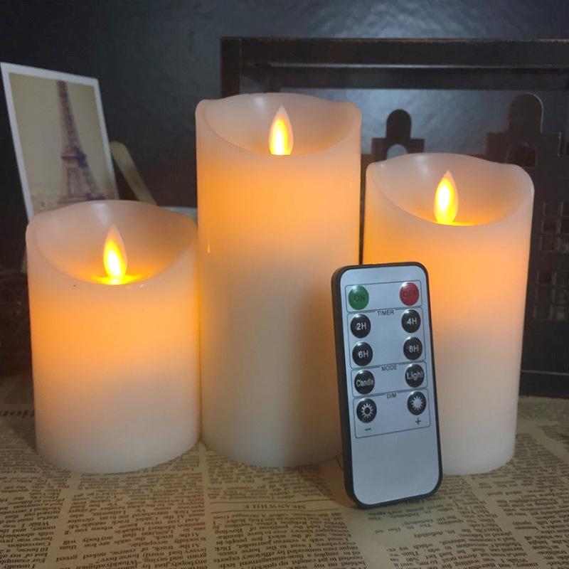 10-Key Remote LED Swing Candle: Wedding, Home, Night Light, Romantic Proposal, Buddha Candle Light