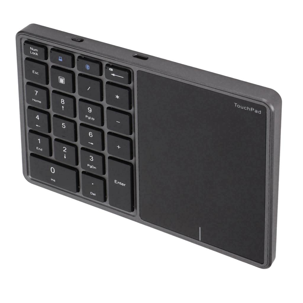 Wireless Numeric Keypad 2.4G 22 Keys Lightweight Portable Type C ABS Number Pad for Study Work