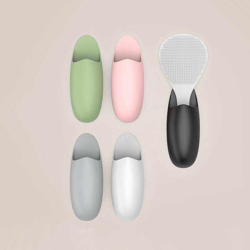 Kitchen Rice Scoop Holder Traceless Rice Cooker Spatula Organizer Tableware Storage Rack Spoon Holder Bathroom Utensil