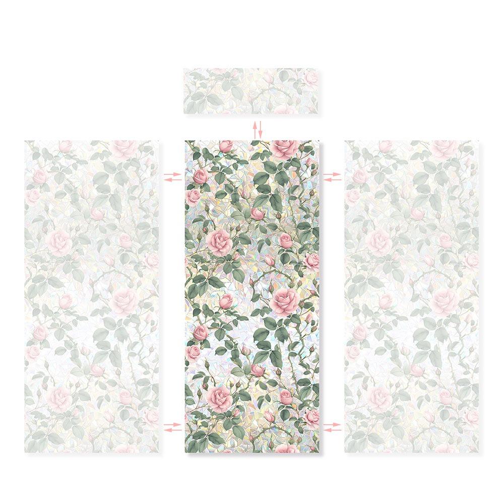 Multicolor Window Privacy Film DIY Accessoires Ornament Sun Catcher Glass Sticker Static Cling Electrostatic Static Decals