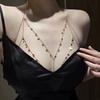 Damen Pailletten Brustkette Funkelnde Sexy Brustkette BH-Kette Hals- und Brustschmuck für Club Sommerstrand