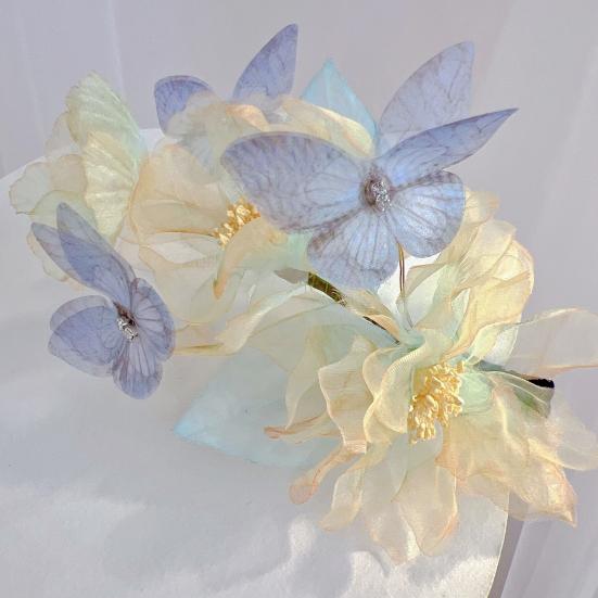Women Hair Clip Retro Style Butterflies Flower Decor Hair Pins Spring Clip Design Decorative Headdress Hair Accessories
