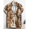 Men's Casual Holiday Outfit Shirt SummerMan Women Short Sleeve Hawaiian Fashion Print Beach Party Tops