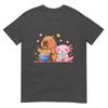 Cute Capybara Raunisex And Axolotl Boba Kawaii Boys Girls Kids Tshirt