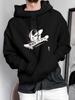 Unisex Hoodie, Skateboarding Culture, Skull On Skateboard with Skate Or Die Slogan, Pullover Sweatshirt, Streetwear Style, Casual Daily Wear Fall Wint
