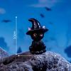 12PC Halloween Ornament Cartoon Witch Ghost Pumpkin Figurine Micro Landscape Dollhouse Model Car Interior Desktop Decoration