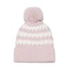 ins Japanese Korean version trendy versatile wool hat outdoor ski hat pullover ear protector bubble striped knitted hat women